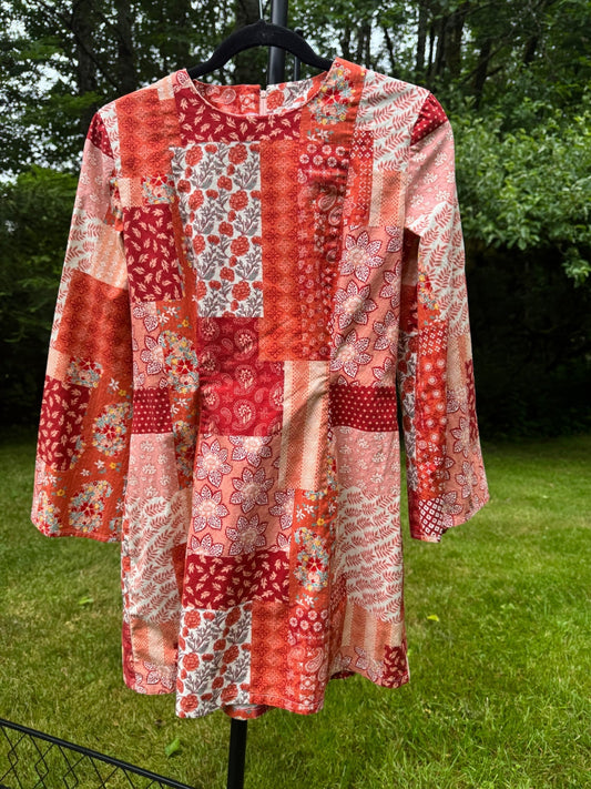 60s-70s themed princess seam dress